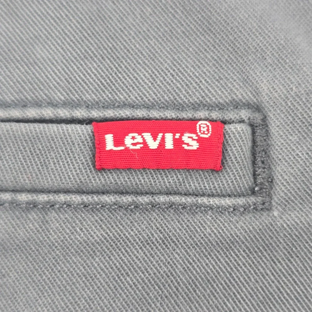 Levis XX Chino Pants Mens 32 Slate Blue Standard Taper Stretch Cotton Trousers
